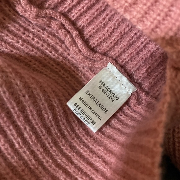 Alloy Apparel Ribbed Knit Turtleneck Sweater Cropped Barbicore Size XL…Y2K - Picture 6 of 9